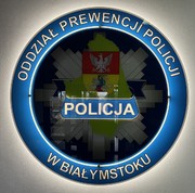 logo oddziału prewencji policji w Białymstoku